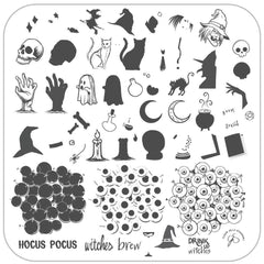 Halloween - Mini Witches Brew (CjSH-56) - Medium Clear Jelly Stamping Plate