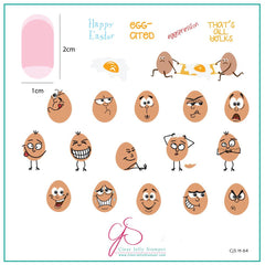 Eggspression (CjSH-64) - CJS Medium Stamping Plate