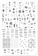Crazy Plant Lady (CjSLC-07) - Clear Jelly Stamping Plate