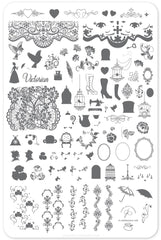 Suzie's Victorian Plate (CjS LC-45) - Clear Jelly Stamping Plate