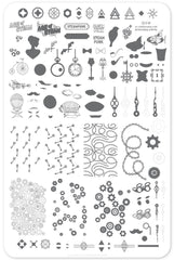 Vintage Steampunk (CjS LC-46) - Clear Jelly Stamping Plate