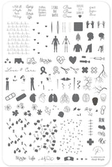 Coffee, Scrubs and Rubber Gloves (CJS-LC-53) - Clear Jelly Stamping Plate