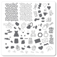 Sweets & Treats (CjSV-23) - Clear Jelly Stamping Plate
