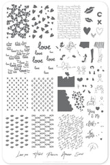 All you Need is Love (CjSV-24) - Clear Jelly Stamping Plate