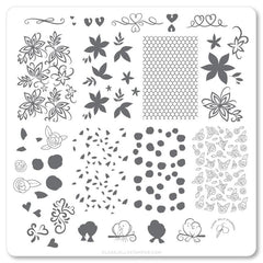 Lace & Floral (CjSV-25) - Clear Jelly Stamping Plate