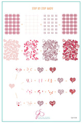 Millions of Hearts (CjS-V30  - Clear Jelly Stamping Plate
