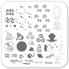 Aquarius (CjSZ-12) - CJS Small Stamping Plate