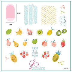 Mod Life Series - Just Picked (CjS 154) - CJS Medium Stamping Plate