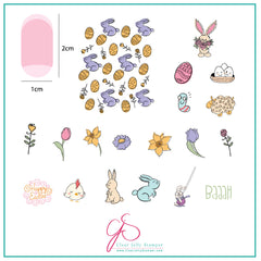 Easter Doodle (CjSH-52) - CJS Medium Stamping Plate
