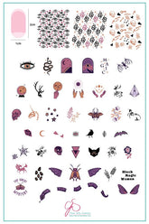 Mystic Magic (CjSH-58) -  Clear Jelly Steel Stamping Plate