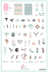 Idle No More by Anita Angel(CjSLC-06) - Clear Jelly Stamping Plate