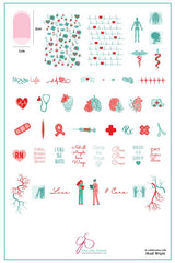 Coffee, Scrubs and Rubber Gloves (CJS-LC-53) - Clear Jelly Stamping Plate