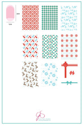 Pretty Paper - Retro (CjS C-23) - Clear Jelly Stamping Plate