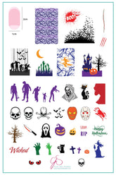 Wicked Halloween (CjS H-24) - Clear Jelly Stamping Plate