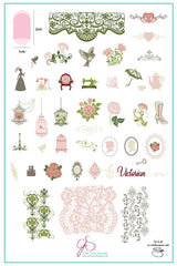 Suzie's Victorian Plate (CjS LC-45) - Clear Jelly Stamping Plate