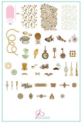 Vintage Steampunk (CjS LC-46) - Clear Jelly Stamping Plate