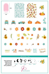 Pumpkin Patch (CjS LC-57) - Clear Jelly Stamping Plate