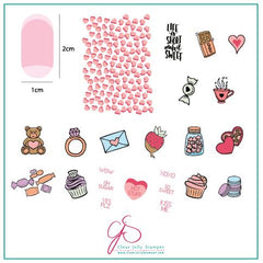 Sweets & Treats (CjSV-23) - Clear Jelly Stamping Plate