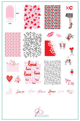 All you Need is Love (CjSV-24) -  Clear Jelly Stamping Plate