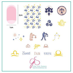 Libra (CjSZ-08) - CJS Small Stamping Plate