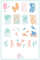 Elegant Swirl (Cjs-149) - Clear Jelly Stamping Plate