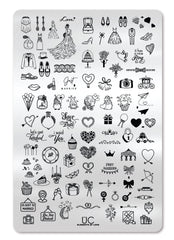 Elements of Love - Uber Chic Stamping Plate
