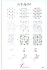 English Garden Swirls (CjS-173) - Clear Jelly Stamping Plate