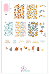 Happy Fall Y'all! - Fallpaper (CjS-133) - Clear Jelly Stamping Plate