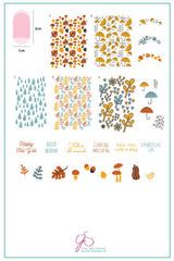 Happy Fall Y'all! - Fallpaper (CjS-133) - Clear Jelly Stamping Plate