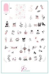 Festive & Flirty (CJSC-35) - Clear Jelly Stamping Plate