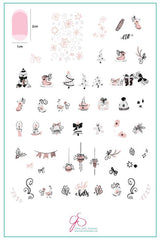 Festive & Flirty (CJSC-35) - Clear Jelly Stamping Plate
