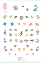 Finest Florals (CjS-261) Steel Nail Art Stamping Plate