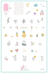 Fuzzy Easter (CjSH-76) - Clear Jelly Stamping Plate