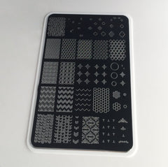 Geo-Licious (CjS-28) - Clear Jelly Stamping Plate