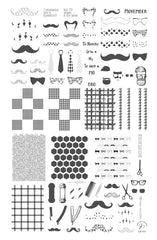Grow A Mo (CjS-222) - Clear Jelly Stamping Plate