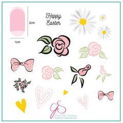 Easter Egg Dainty Decals (CjSH-54)  - CJS Medium Stamping Plate