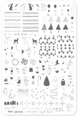 Happy Little Holiday (CjS C-31) - Clear Jelly Stamping Plate