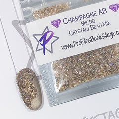 Micro Crystal/Bead Mix Champagne AB