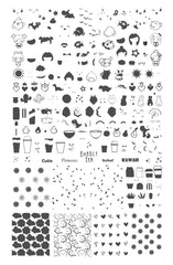 Kawaii (CjS-254) - Clear Jelly Stamping Plate