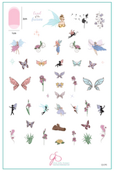 Land of the Fairies (CjSH-295) Steel Nail Art Stamping Plate