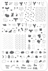 Merry ChrisMouse (CjS C-38) - Clear Jelly Stamping Plate