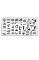 Hello Fall & Pumpkin Spice - Uber Chic Mini Stamping Plate