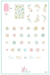 Painted Snowflakes (CjS C-30) - Clear Jelly Stamping Plate