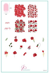 Poppy Day (CjSH-71) - Clear Jelly Stamping Plate