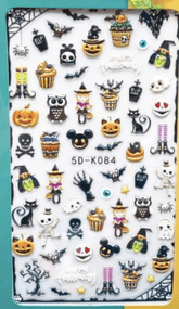 5D Textured Pasties - Halloween K084
