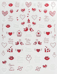 Pasties - Holo Red Lovebirds # 043