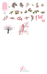 Sakura (CjSLC-69) - Clear Jelly Stamping Plate