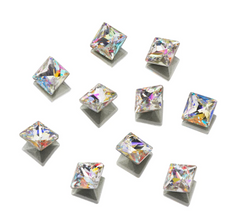 Genuine Crystal Rhinestones - AB Square 4mm
