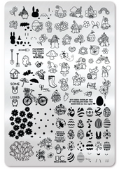 Hello Spring - Uber Chic Stamping Plate