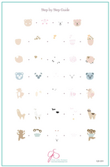 Alphabet - Bubble Letter Forest (CjS-231) - Clear Jelly Stamping Plate